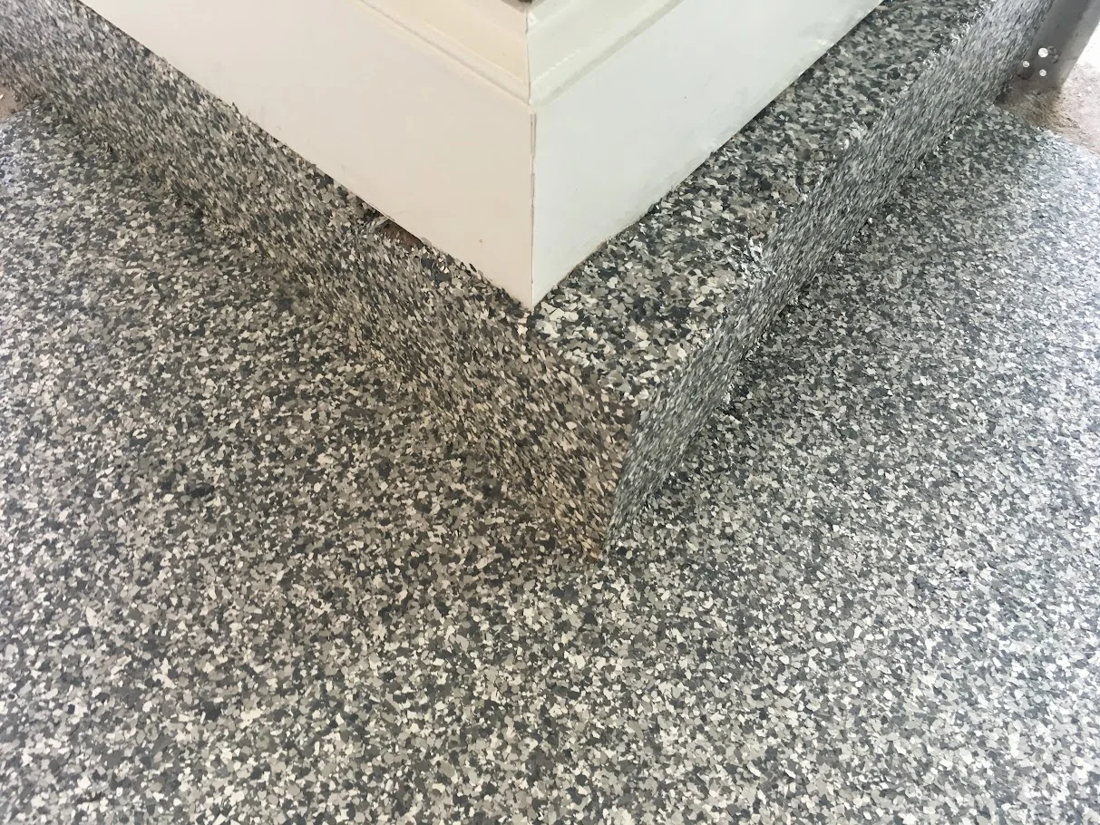 After: Busted Floor Corner